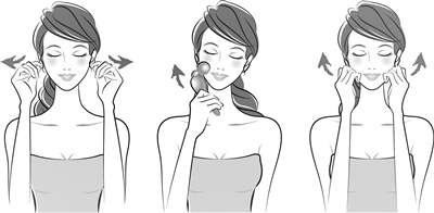 快来给脸做按摩 排毒养颜的